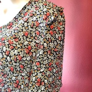 The Loft Floral Blouse NEW Lg